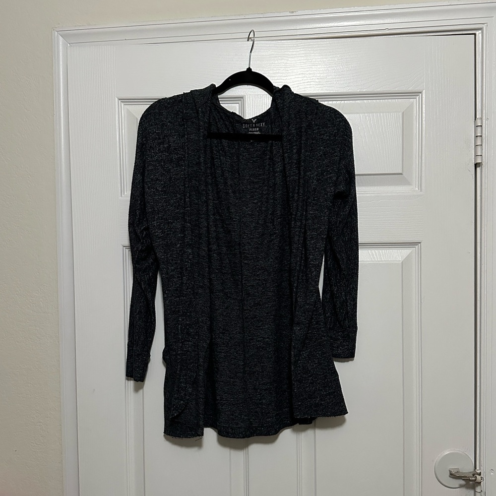 American Eagle Hooded Cardigan